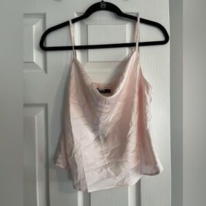 nasty gal cowl neck satin tank
